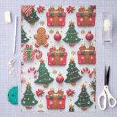 Feestelijk Kerstpatroon Tissuepapier (Craft)