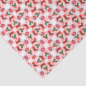 Feestelijk kerstpatroon tissuepapier (Detail)