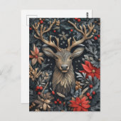 Feestelijk Kerstrendier Wenskaart Briefkaart (Voorkant / Achterkant)