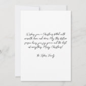 Feestelijk Kerstrendier Wenskaart Kaart (Achterkant)