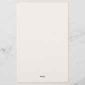 Feestelijk kerstsymbool patroon briefpapier (Achterkant)