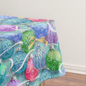 Feestelijk kersttafelkleed tafelkleed (Voorbeeld)