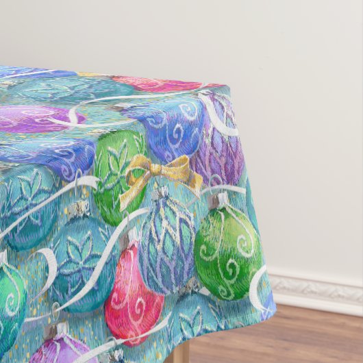 Feestelijk kersttafelkleed tafelkleed (Voorbeeld)