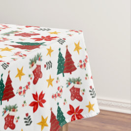 Feestelijk Kerstvakantiepatroon Tafelkleed