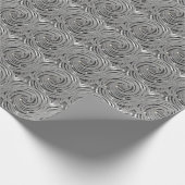 Feestelijk kerstzilver cadeaupapier (Hoek)