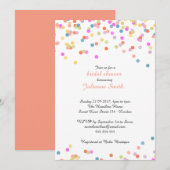 Feestelijk Kleurrijk Confetti Vrijgezellenfeest Kaart (Voorkant / Achterkant)