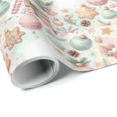 Feestelijk kleurrijk kerstinpakpapier cadeaupapier (Rol Hoek)