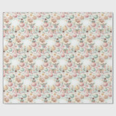 Feestelijk kleurrijk kerstinpakpapier cadeaupapier (Vlak)