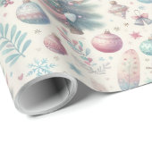 Feestelijk kleurrijk kerstinpakpapier cadeaupapier (Rol Hoek)