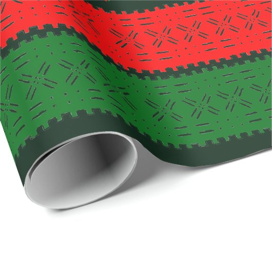 Feestelijk Kleurrijk Modderdoek Patroon Wrapping P Cadeaupapier (Rol Hoek)