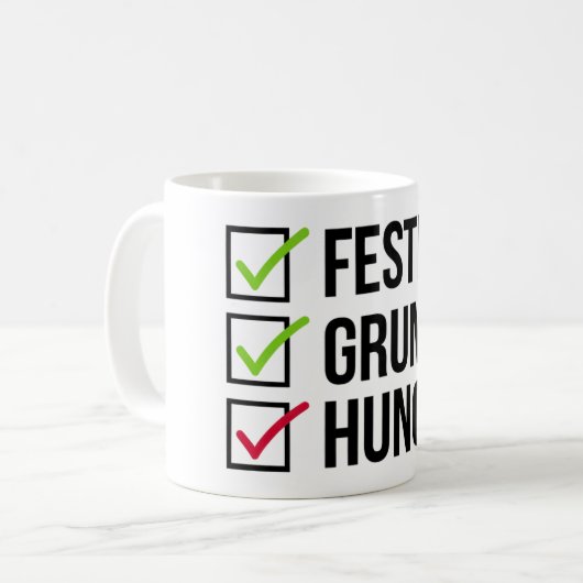 feestelijk koffiemok (Voorkant links)