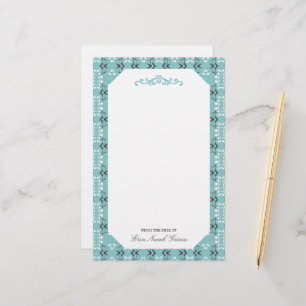 Feestelijk Koninklijk Botanisch Robijns Ei Blauw Briefpapier