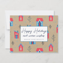 Feestelijk Kraft Papier Prettig Kerstfeest Vastgoe