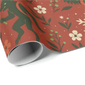 feestelijk krampuspatroon cadeaupapier (Rol Hoek)