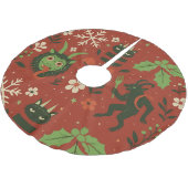 feestelijk krampuspatroon kerstboom rok (Gekanteld)