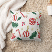 Feestelijk kussen "Kerstdecoraties, dennentak (Deken)