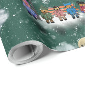 Feestelijk Kwintet Kerst Cadeaupapier (Rol Hoek)