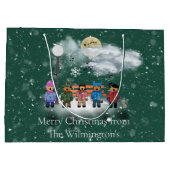 Feestelijk Kwintet Kerst Groot Cadeauzakje (Achterkant)