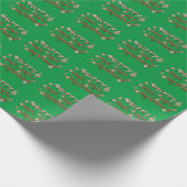 Feestelijk lachen: Vrolijk chri... Chris... Christ Cadeaupapier (Hoek)