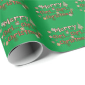 Feestelijk lachen: Vrolijk chri... Chris... Christ Cadeaupapier (Rol Hoek)