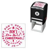 Feestelijk, Leuk & Kleurrijk Niet Openen Tot Kerst Zelfinktende Stempel (In situ)