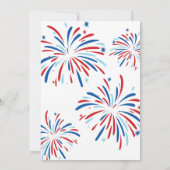Feestelijk Leuk Patriottisch Vuurwerk 4th of Juli  Kaart (Achterkant)