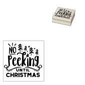 Feestelijk, leuk & speels Geen gluren tot Kerstmis Rubberstempel (Gestempeld)