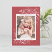 Feestelijk Lijst, Kerstfotokaart Feestdagenkaart (Staand voorkant)