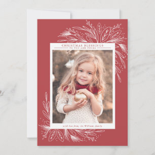 Feestelijk Lijst, Kerstfotokaart Feestdagenkaart