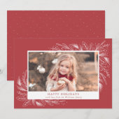 Feestelijk Lijst, Vakantie Fotokaart Feestdagenkaart (Voorkant / Achterkant)