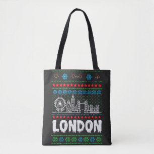 Feestelijk Londen Verenigd Koninkrijk Lelijke Kers Tote Bag