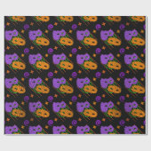 Feestelijk Maskerade Maskers Wrapping Papier (Vlak)