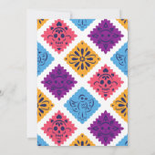 Feestelijk Mexicaans Papier Fan Cactus Baby shower Kaart (Achterkant)