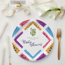 Feestelijk Mexicaans Papier Fan Cactus Baby shower