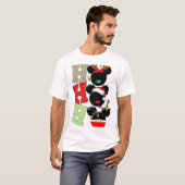 Feestelijk Mickey-geïnspireerd vakantie T-shirt de (Voorkant volledig)