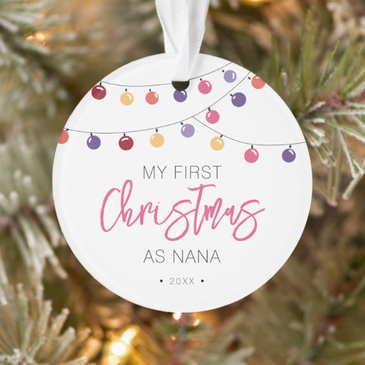 Feestelijk Mijn eerste kerst als Nana Ornament (Boom)