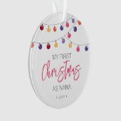 Feestelijk Mijn eerste kerst als Nana Ornament (voorkant)