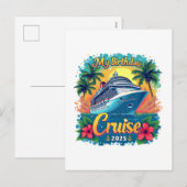 Feestelijk mijn verjaardag Cruise Ship Party 2025 Feestdagenkaart (Voorkant / Achterkant)