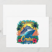 Feestelijk mijn verjaardag Cruise Ship Party 2025 Kaart (Voorkant / Achterkant)