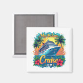 Feestelijk mijn verjaardag Cruise Ship Party 2025 Magneet (Voorkant / Achterkant)
