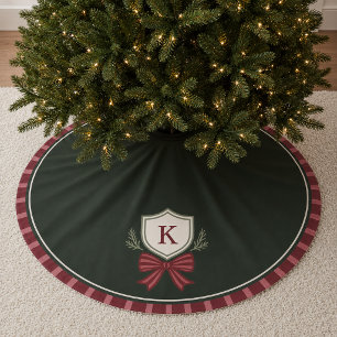 Feestelijk modern wapen met monogram Kerstboomklee Kerstboom Rok