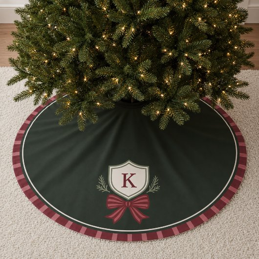 Feestelijk modern wapen met monogram Kerstboomklee Kerstboom Rok