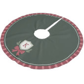 Feestelijk modern wapen met monogram Kerstboomklee Kerstboom Rok (Gekanteld)