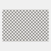 Feestelijk Modern Zwart en Beige Inpakpapier Vel (Voorkant 3)