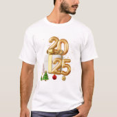 Feestelijk Nieuwjaar 2025 T-shirt (Voorkant)