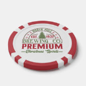 Feestelijk North pole brouwerij gratis bier Poker Chips (Enkel)