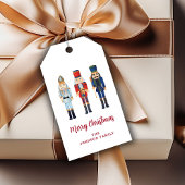 Feestelijk Notenkraker Script Vrolijk Kerstfeest Cadeaulabel