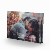 Feestelijk ons eerste kerst Verloving fotoblok (Rechts)