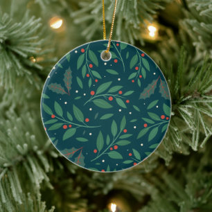 Feestelijk ontwerp kerstornament keramisch ornament