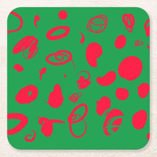 Feestelijk ontwerp Papier Onderzetter (Voorkant)